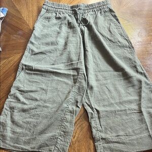 Banana Republic Sage Green Wide Leg Pants